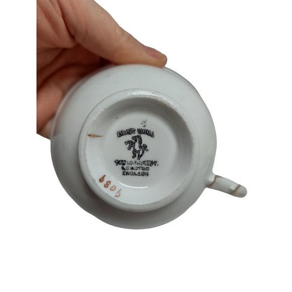 Pretty Pink Taylor and Kent Rose Tea Cup and Saucer, Longton, England - Picture 6 of 8